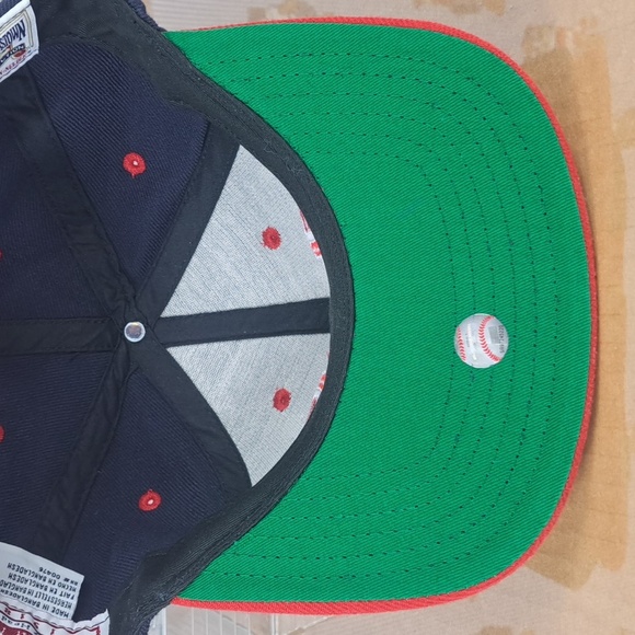 Atlanta Braves Cooperstown Collection block lettering blue & red snapback hat - Picture 6 of 9